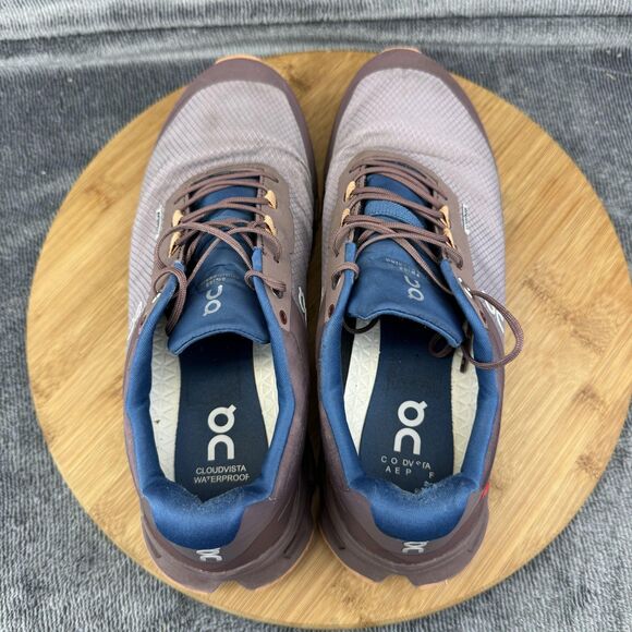 On Cloudvista Waterproof Shoes Womens Size 8.5 Brown Trail Running CloudTec - Picture 6 of 10